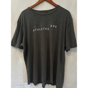 Men’s Travis Mathew’s “Golfers are Athletes too” Dark Grey T-Shirt Sz XL